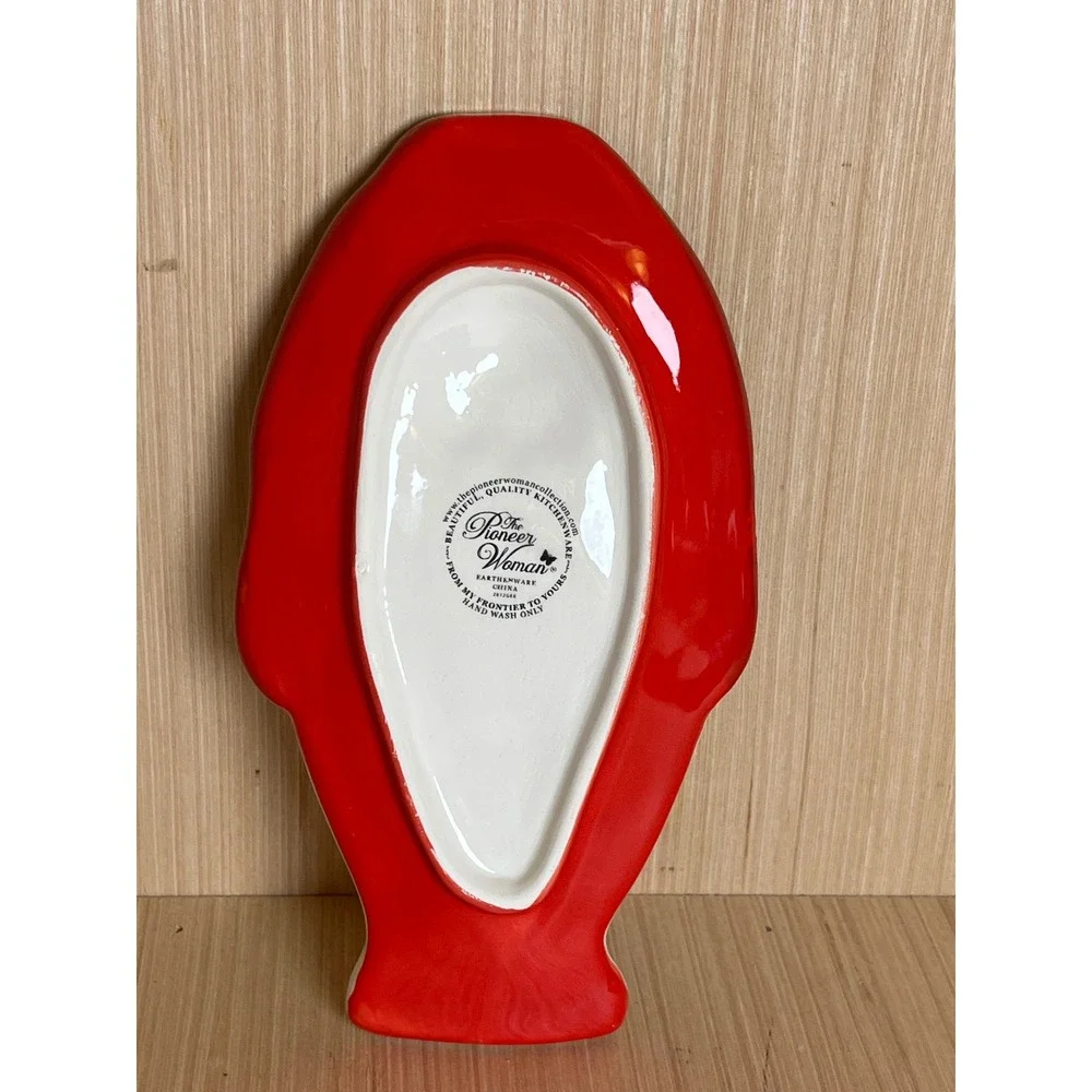 The Pioneer Woman Charlie Basset Hound Spoon Rest Ceramic Dog Farmhouse Style